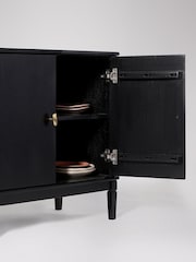 Swoon Black Canonbury Mango Wood 2 Door Sideboard - Image 7 of 11