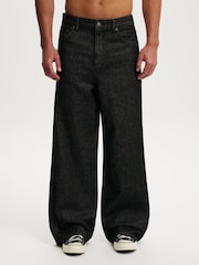 Cotton On Shutter Black Super Baggy Jeans - Image 1 of 9