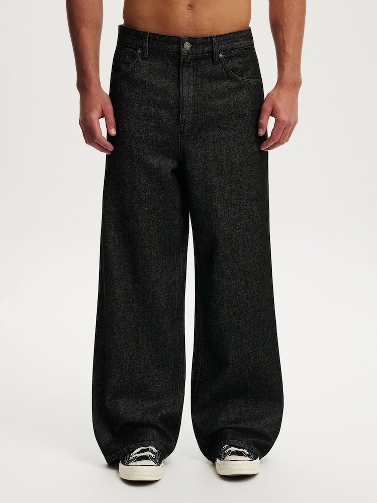 Cotton On Shutter Black Super Baggy Jeans - Image 1 of 9 Cotton On Shutter Black Super Baggy Jeans - Image 1 of 9