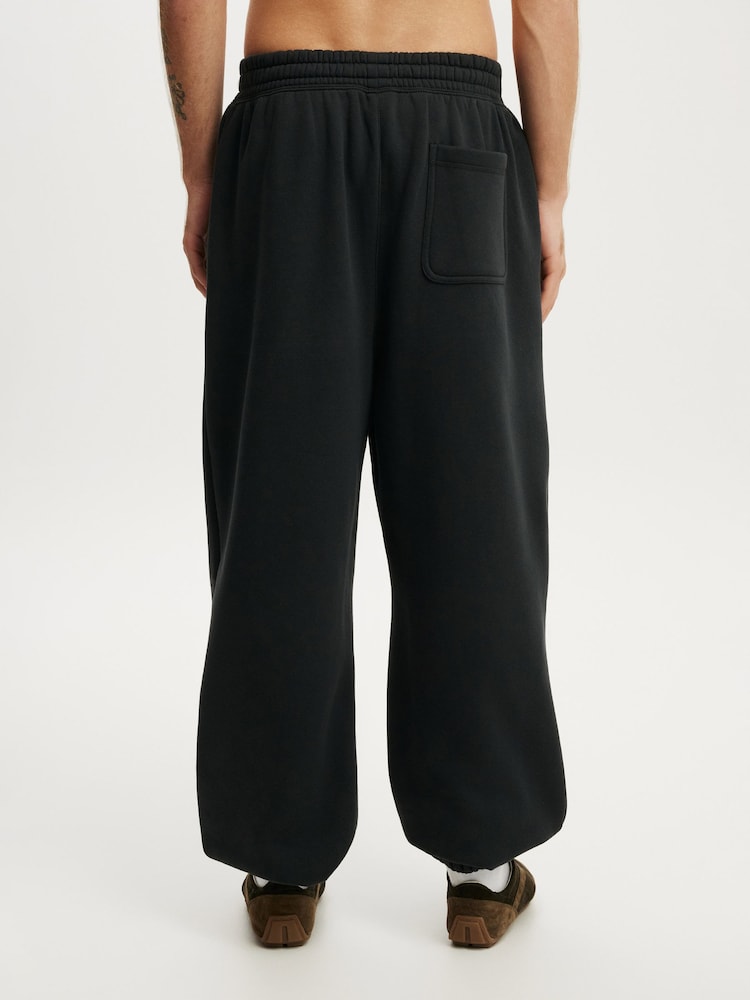 Cotton On Black Super Baggy Cuffed Track Joggers - Image 2 of 5 Cotton On Black Super Baggy Cuffed Track Joggers - Image 2 of 5