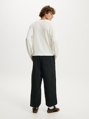 Cotton On Black Super Baggy Cuffed Track Joggers - Image 4 of 5