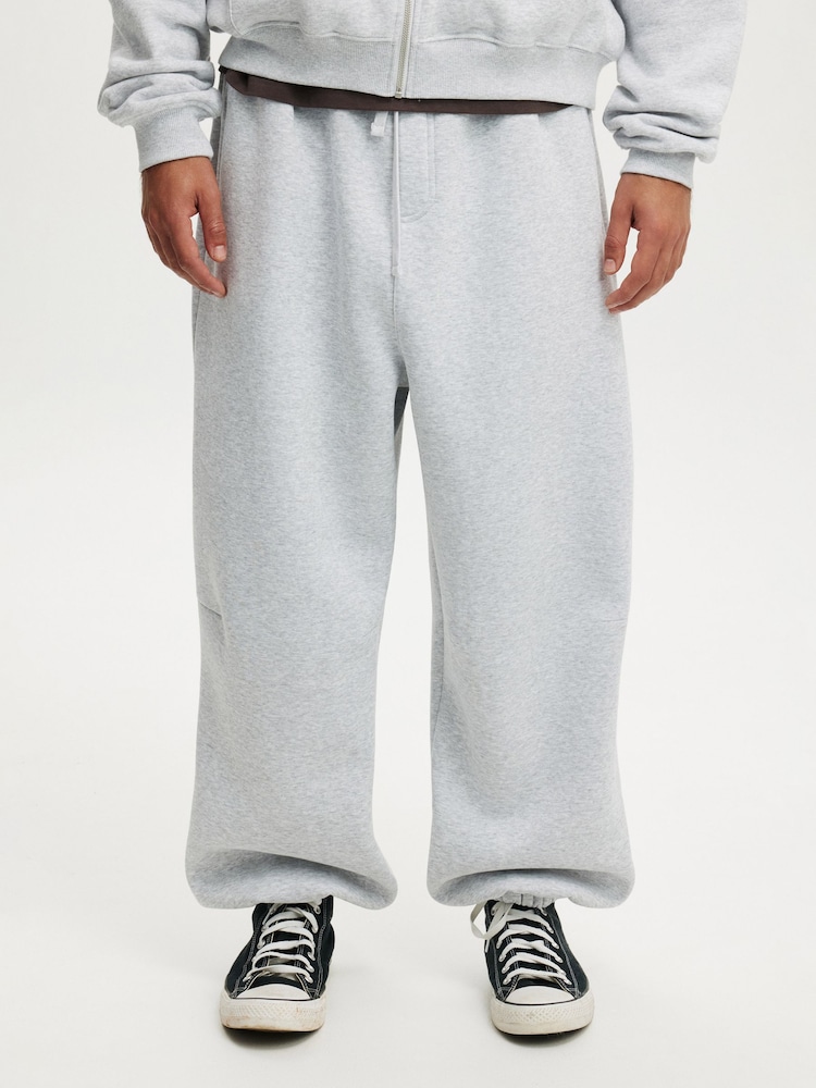 Cotton On Grey Super Baggy Cuffed Track Joggers - Image 1 of 5 Cotton On Grey Super Baggy Cuffed Track Joggers - Image 1 of 5