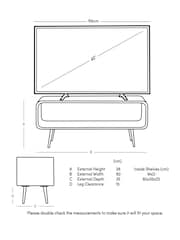 Swoon Mid Brown Harring Acacia Wood Media Unit - Image 3 of 7