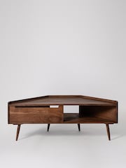 Swoon Mid Brown Southwark Acacia Wood 1 Door Media Unit - Image 2 of 5