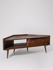 Swoon Mid Brown Southwark Acacia Wood 1 Door Media Unit - Image 4 of 5