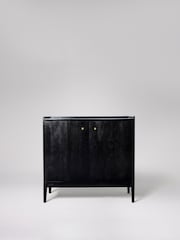Swoon Black Newham Mango Wood 2 Door Sideboard - Image 2 of 10