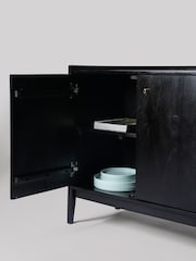 Swoon Black Newham Mango Wood 2 Door Sideboard - Image 7 of 10