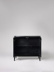 Swoon Black Newham Mango Wood 2 Door Sideboard - Image 9 of 10