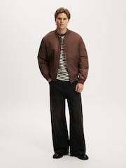 Cotton On Brown Classic Bomber Jacket - Image 3 of 3