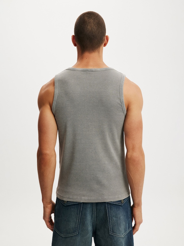 灰色 - Cotton On Rib Tank Top - 圖片 2/4