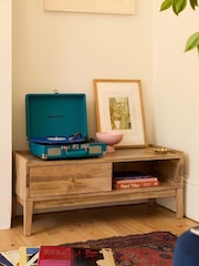Swoon Light Brown Newham Mango Wood 1 Door Media Unit - Image 1 of 9