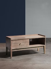 Swoon Light Brown Newham Mango Wood 1 Door Media Unit - Image 4 of 9
