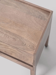 Swoon Light Brown Newham Mango Wood 1 Door Media Unit - Image 5 of 9