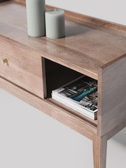 Swoon Light Brown Newham Mango Wood 1 Door Media Unit - Image 7 of 9
