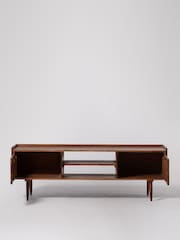 Swoon Mid Brown Southwark Acacia Wood 2 Door Media Unit - Image 5 of 7