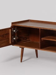 Swoon Mid Brown Southwark Acacia Wood 2 Door Media Unit - Image 6 of 7
