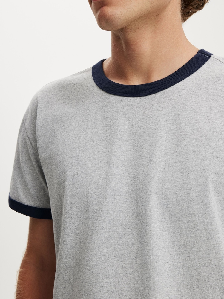 Cotton On Grey Fitted T-Shirt - Image 4 of 4 Cotton On Grey Fitted T-Shirt - Image 4 of 4