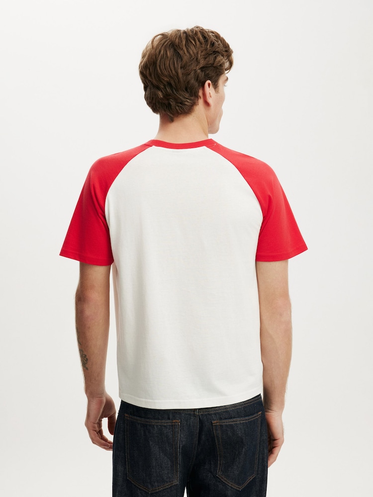 Cotton On White Fitted Graphic T-Shirt - Image 2 of 4