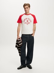 Cotton On White Fitted Graphic T-Shirt - Image 3 of 4
