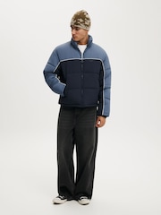 Cotton On Blue Puffer Jacket - Image 3 of 4