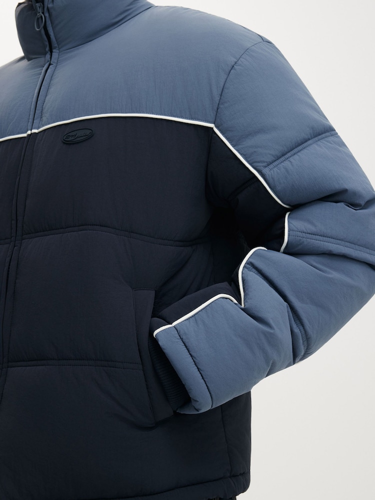 Cotton On Blue Puffer Jacket - Image 4 of 4 Cotton On Blue Puffer Jacket - Image 4 of 4