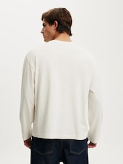 Cotton On White Regular Fit Graphic Long Sleeve T-Shirt - Image 2 of 4