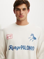 Cotton On White Regular Fit Graphic Long Sleeve T-Shirt - Image 4 of 4