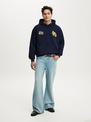 Cotton On Blue Box Fit Graphic Hoodie - Image 3 of 4