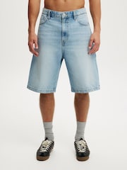 Cotton On Blue Super Baggy Jort Shorts - Image 1 of 5