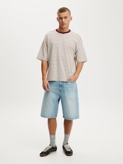 Cotton On Blue Super Baggy Jort Shorts - Image 3 of 5