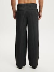 Cotton On Grey Super Baggy Pleated Trousers - Image 2 of 5