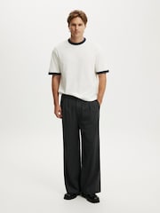Cotton On Grey Super Baggy Pleated Trousers - Image 3 of 5
