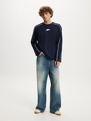 Cotton On Blue Regular Fit Graphic Long Sleeve T-Shirt - Image 3 of 4