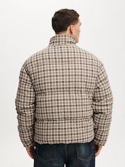 Cotton On Chocolate Brown Puffer Jacket - Image 2 of 4
