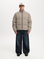 Cotton On Chocolate Brown Puffer Jacket - Image 3 of 4