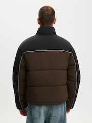 Cotton On Brown Puffer Jacket - Image 2 of 4