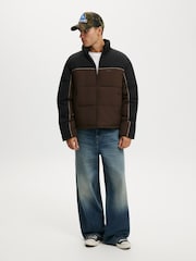 Cotton On Brown Puffer Jacket - Image 3 of 4