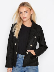 PixieGirl Petite Black Boucle Blazer - Image 1 of 4