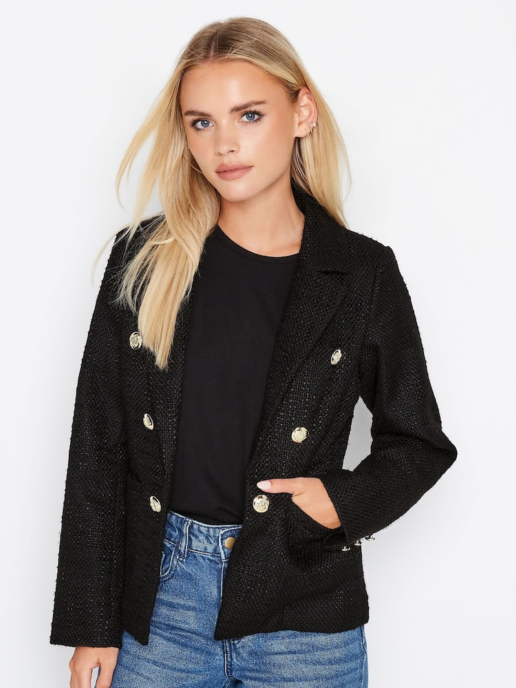 PixieGirl Petite Black Boucle Blazer - Image 1 of 4