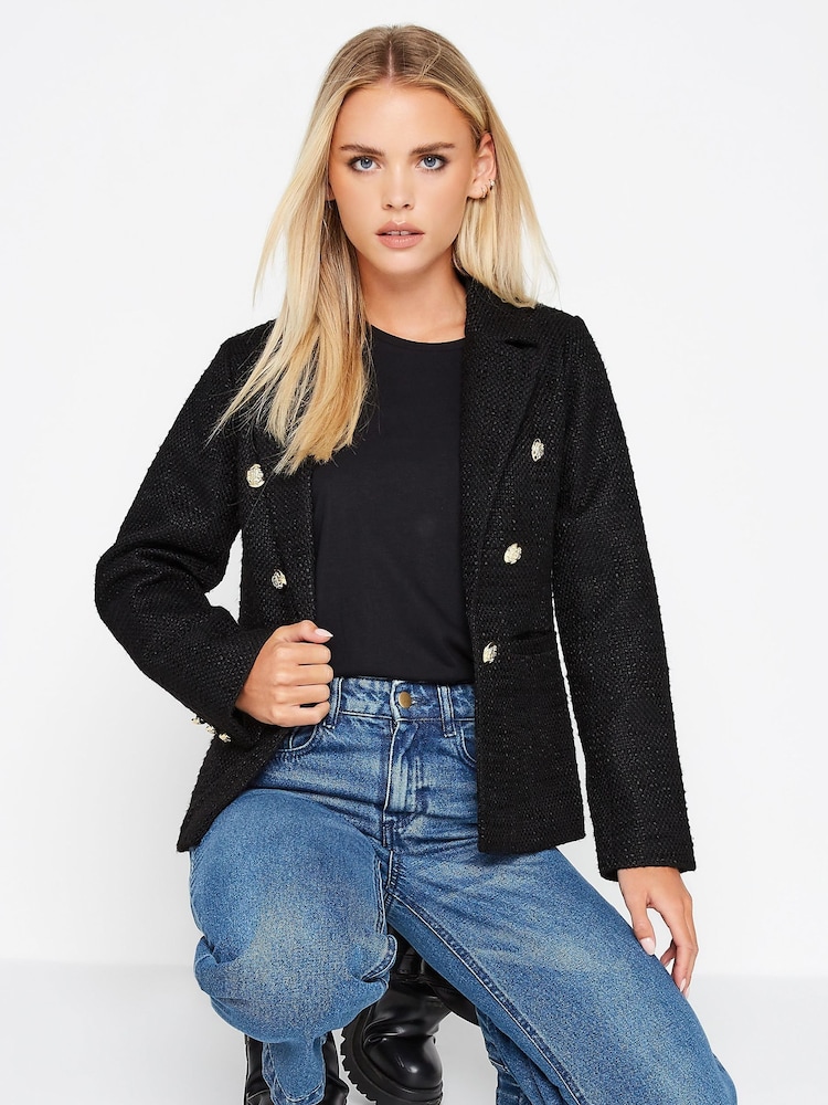 PixieGirl Petite Black Boucle Blazer - Image 4 of 4