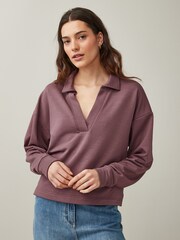 Gap Brown V Neck Collar Pull Over Jumper - Image 1 of 1