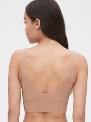 Gap Beige Seamless Ribbed Bralette - Image 2 of 4