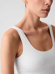 Gap White Seamless Ribbed Bralette - Image 3 of 4