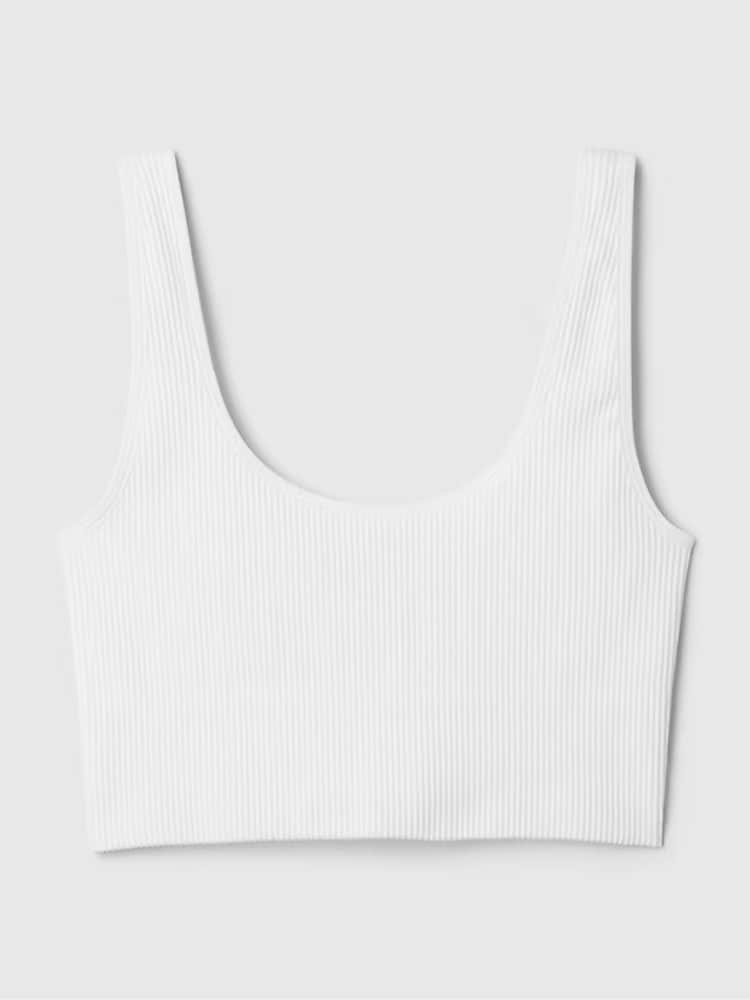 Gap White Seamless Ribbed Bralette - Image 4 of 4