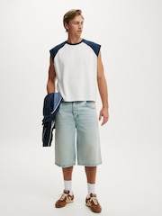 Cotton On White Cropped Fit Muscle Vest - Image 2 of 4