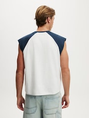 Cotton On White Cropped Fit Muscle Vest - Image 3 of 4