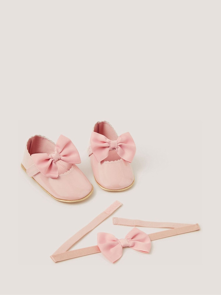 Monsoon baby corsage laarsjes & hoofdband set - Afbeelding 2 van 2