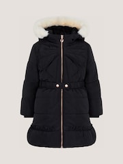 Monsoon Bow Hooded Puffer Coat - Larawan 1 ng 2