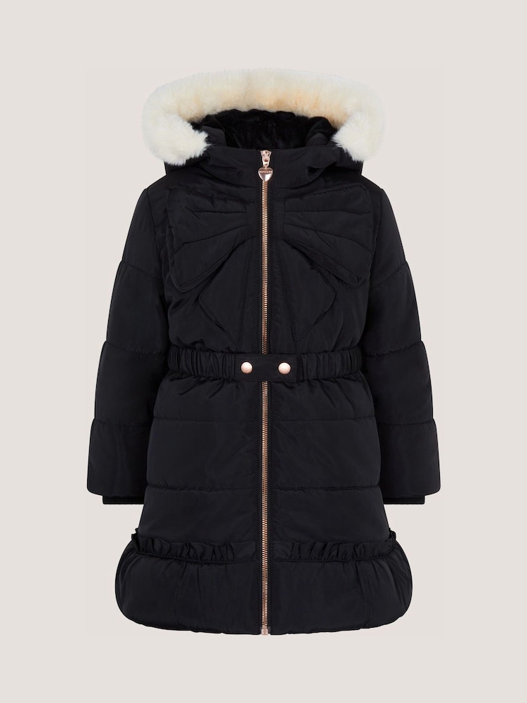 Monsoon Bow Hooded Puffer Coat - Larawan 1 ng 2