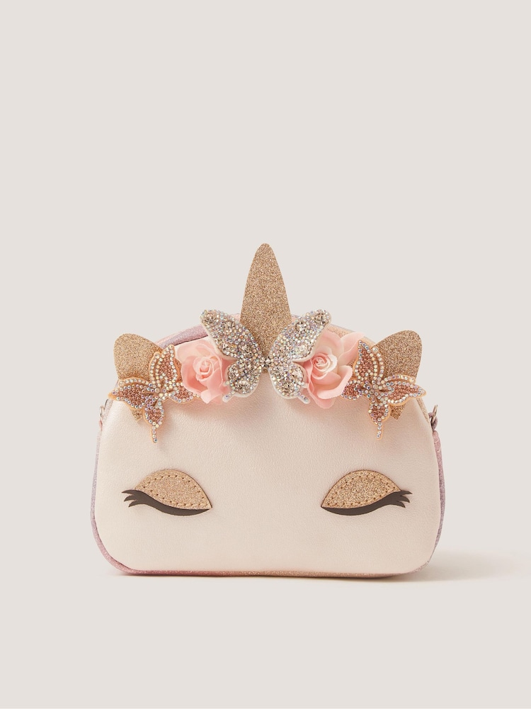 Monsoon Pink Unicorn Multi Use Bag - Image 1 of 2 Monsoon Pink Unicorn Multi Use Bag - Image 1 of 2